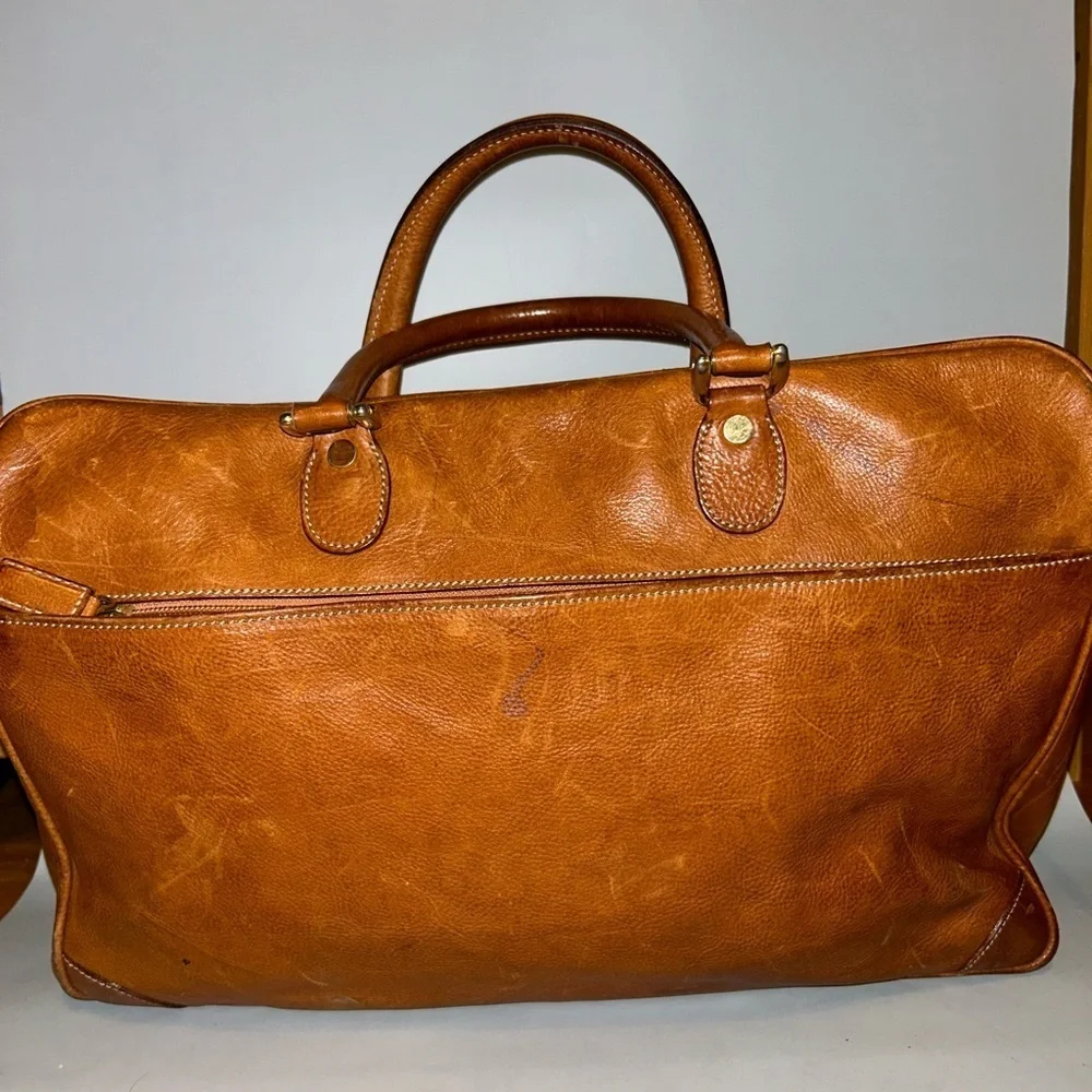 Vintage Cole Haan pebbled leather briefcase